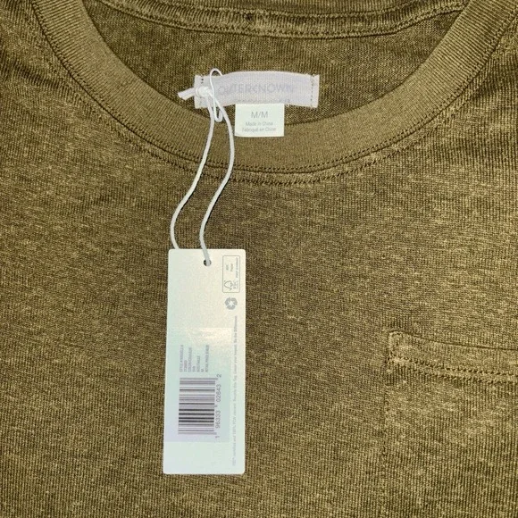 Outerknown Womens M Hemp Tee Shirt MIDI Dress Bailey Green Grass Neptune Comfort - Picture 6 of 8